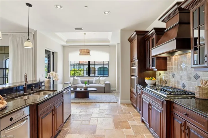 High end finishes and plenty of room for storage and food prep