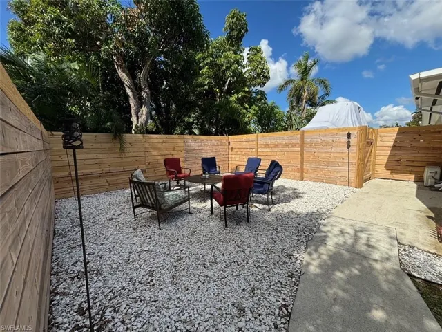 View of patio