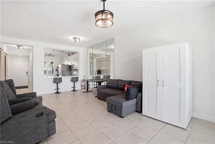 Ample space in living room to entertain friends and family.