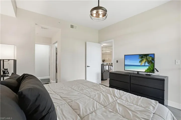 Primary bedroom with en suite bath.