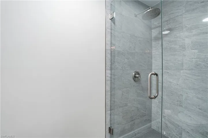 Walk-in shower.
