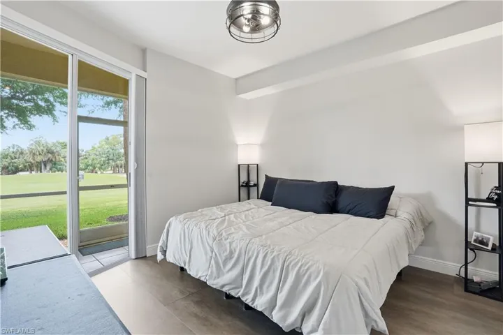 This bedroom has SO much natural light!