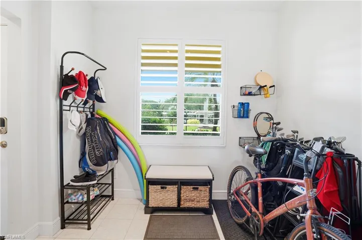 A great entryway to store your gear!