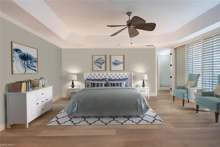 Virtual staging in Primary bedroom