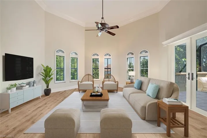 Virtual staging in Living room