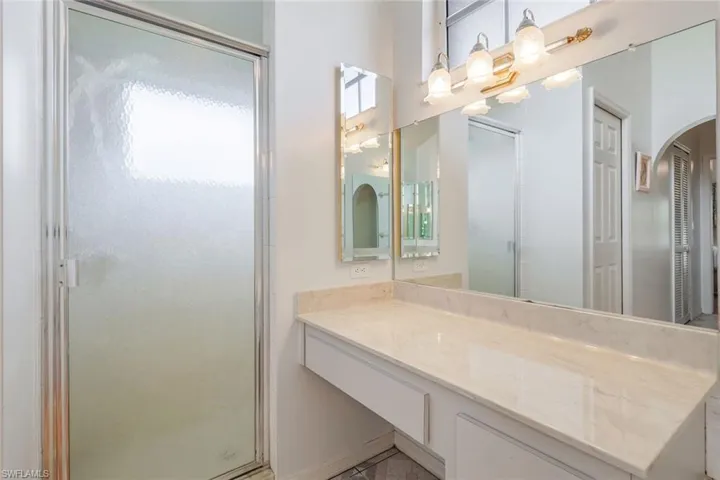 Primary Bathroom Vanity & Shower