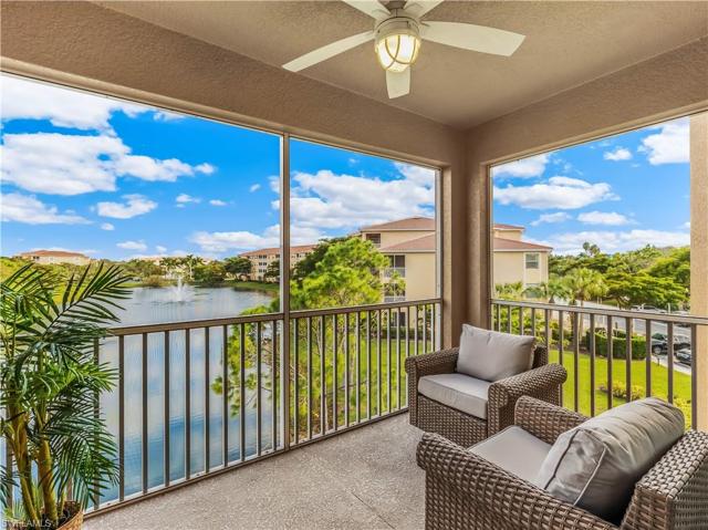 Stunning views of the lake and fountain from your lanai