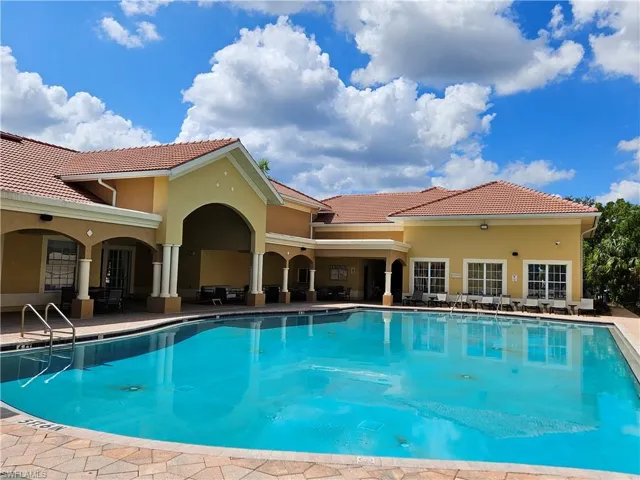 View of pool with a patio area