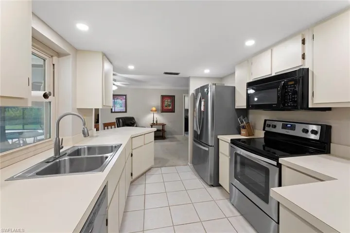 Kitchen looking in to family room