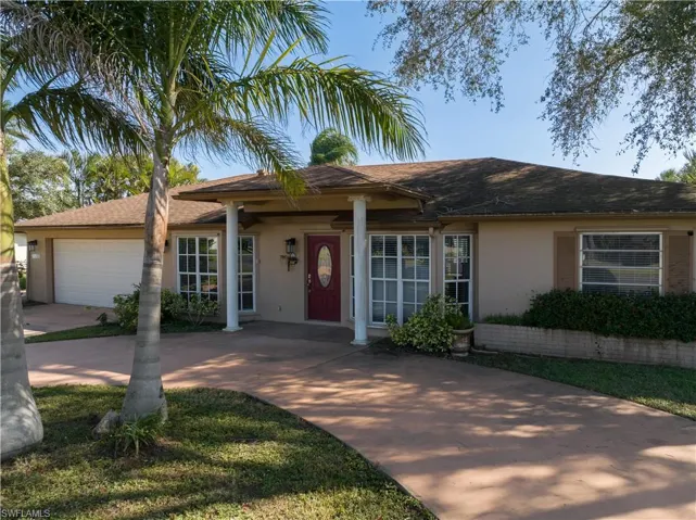 Ranch-style house with a garage