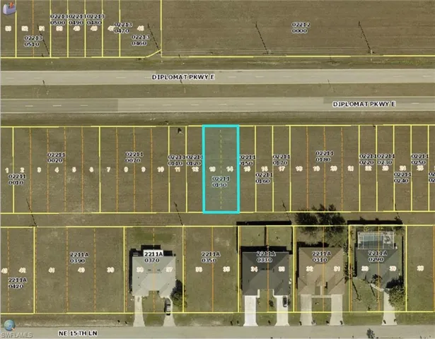 Map of property location with property parcel outlined