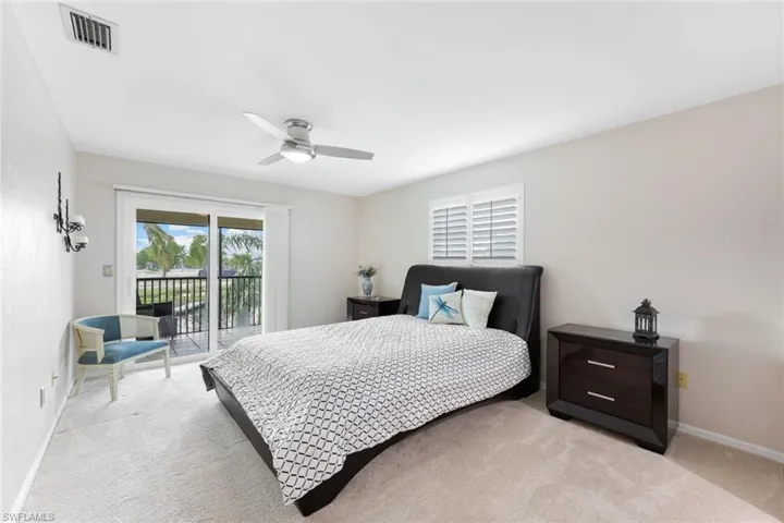 Master Bedroom with sliding door to lanai