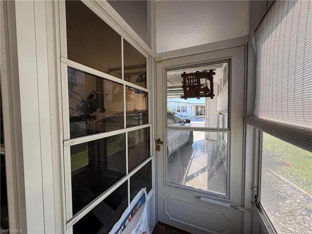 Doorway to outside with a wealth of natural light