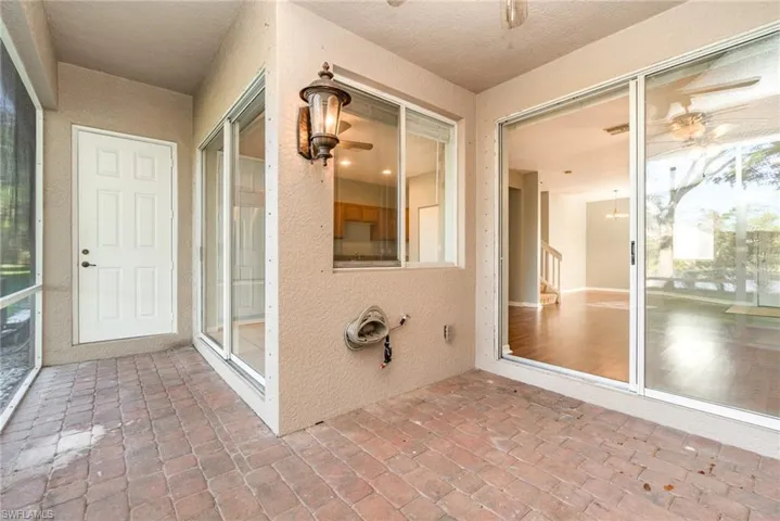 Lanai with closet for storage