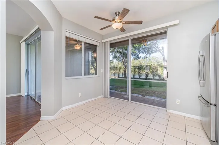 Kitchen with sliders to the lanai