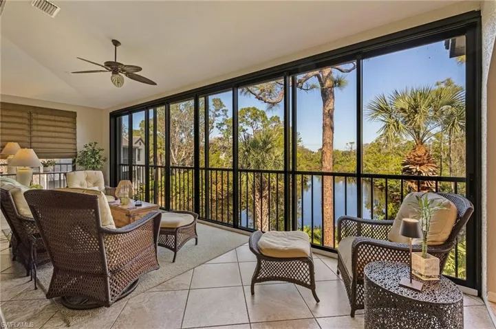 Beautiful glassed in lanai