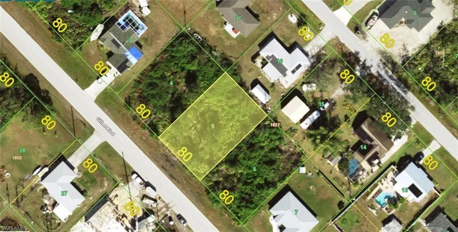 Survey Map. Illustrating lot dimensions and property boundaries for the parcel