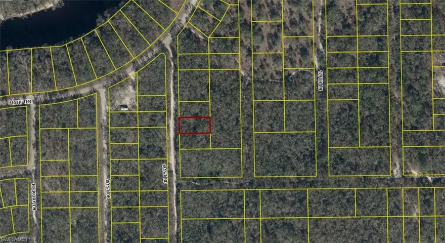 Property Plat Map. Displaying the property boundaries and surrounding parcels