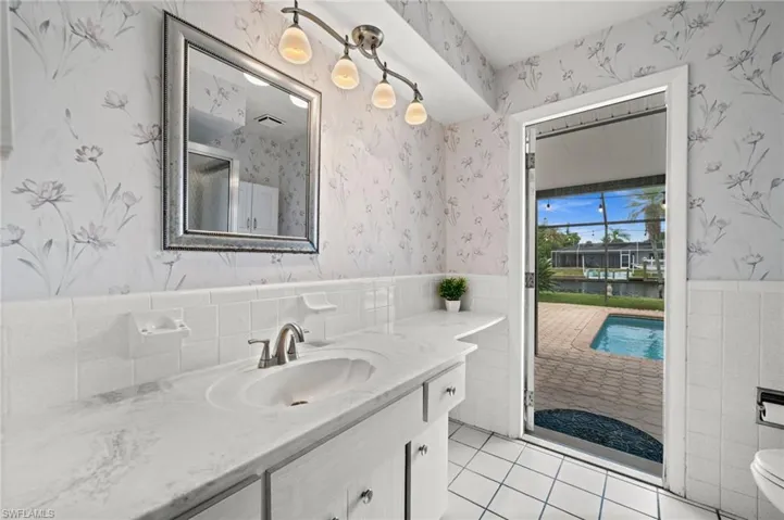 Primary bath is also a pool bath