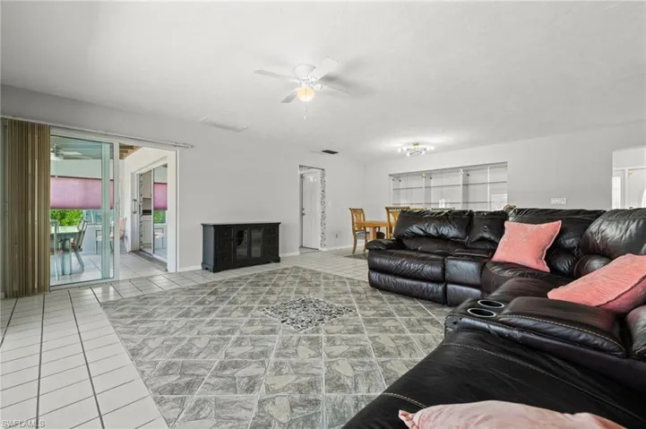 Living Room has access to the sunroom