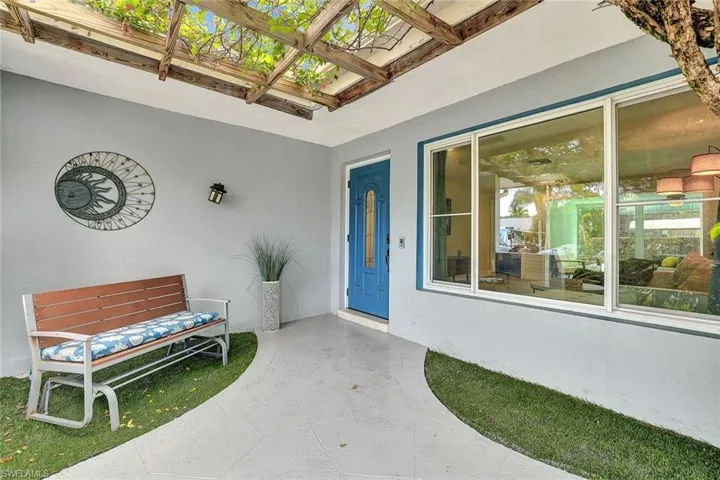 Serene entryway into home.