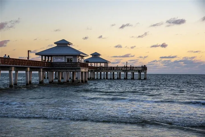 Dock area featuring a gazebo and a water view
