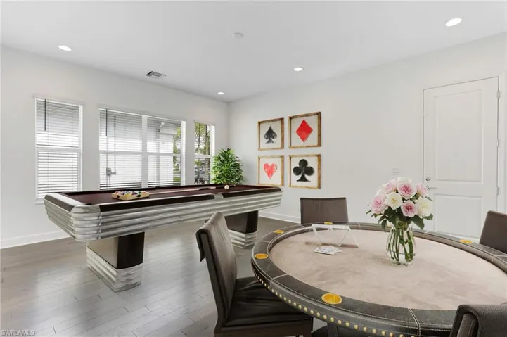 Game Room features private double glass door entrance