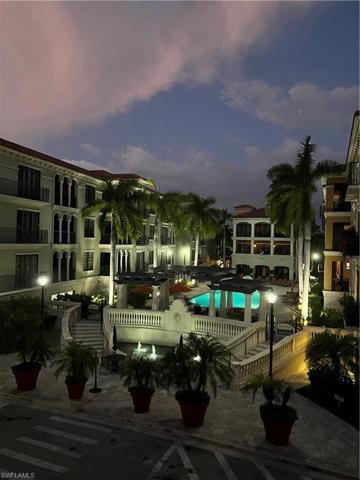 Dusk over the courtyard