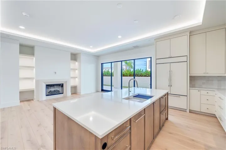 Cambria Quartz, Ruffino Custom Cabinetry, Open Concept