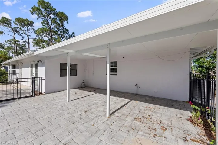 View of patio
