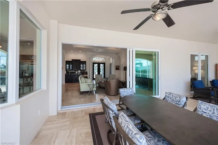 Spacious lanai under roof