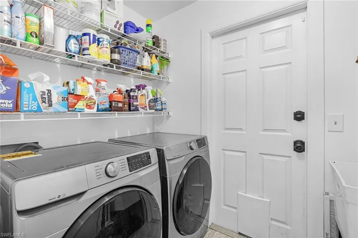 Interior Laundry, Connects to Garage