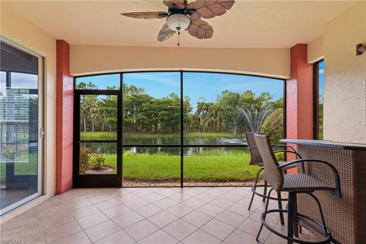 Tiled lanai with Southern exposure.