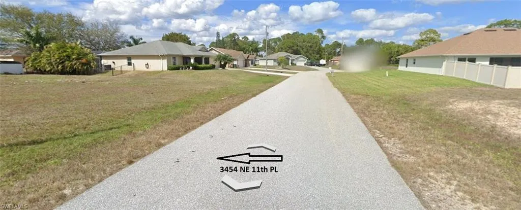 View looking up street