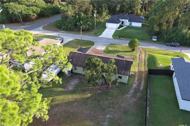 View from above of property