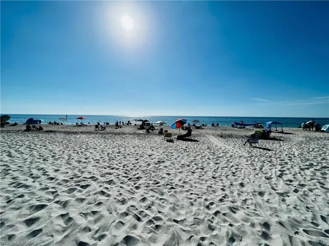 Nearby public beach.