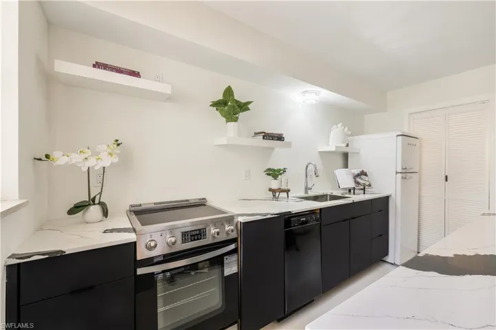 kitchen with Open Shelving