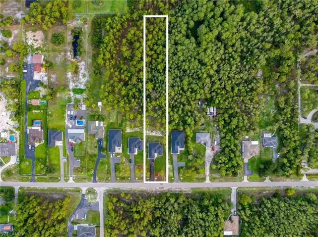 View of property location with property parcel outlined