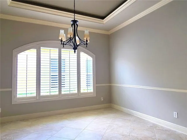 Separate dining room convenient to kitchen.
