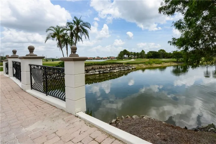 View of bridge from rear of clubhouse