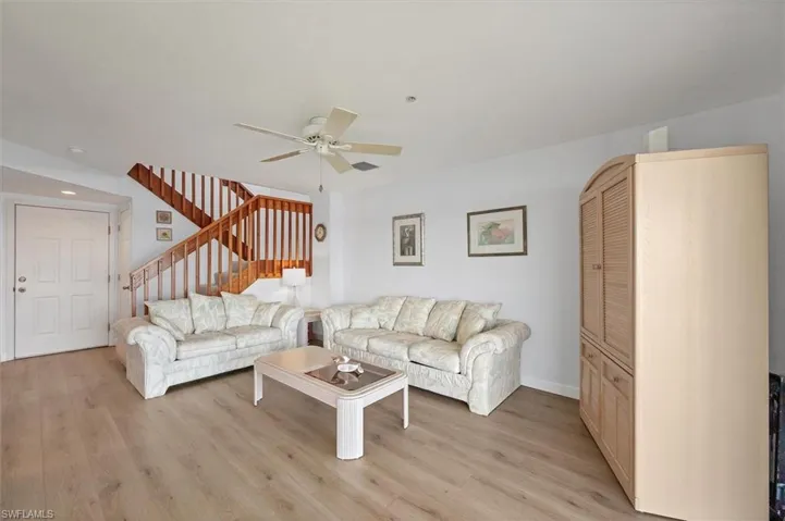 New Luxury Vinyl flooring throughout the entire living area, bedrooms are carpeted.
