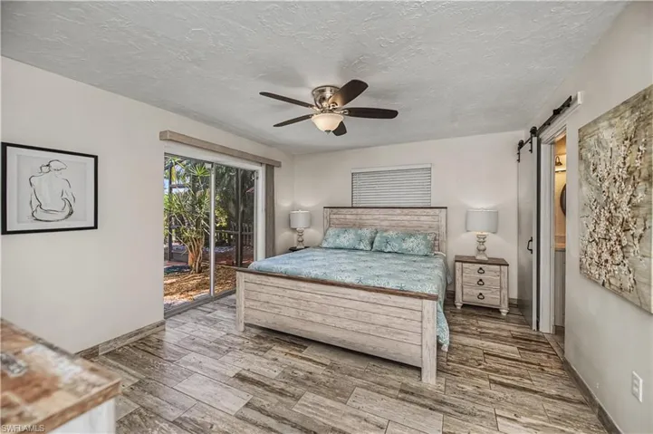 Master Bedroom with sliding glass doors