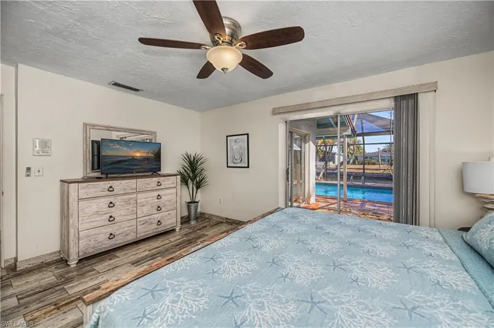 Master Bedroom with sliding glass doors