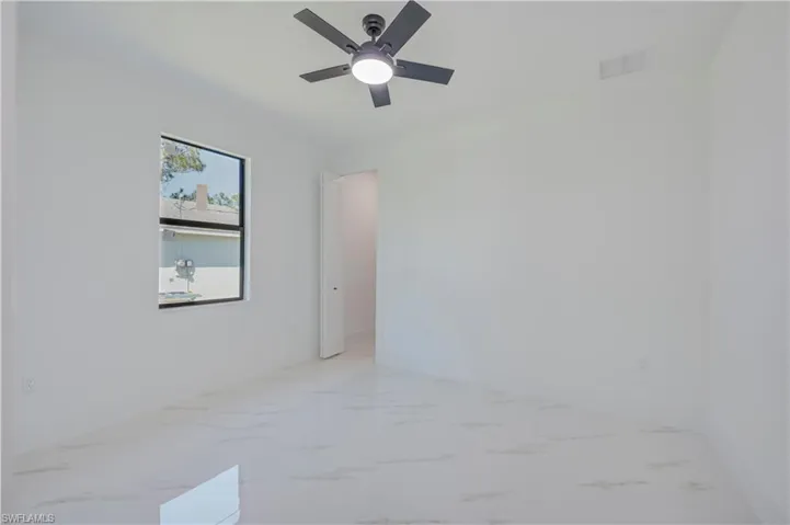 Bedroom 3 with custom closets