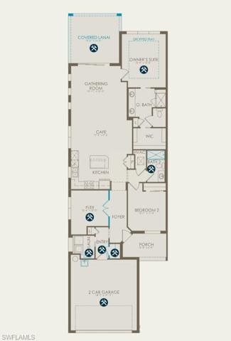 Floor plan with structurals