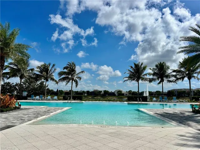 View of pool with a patio area