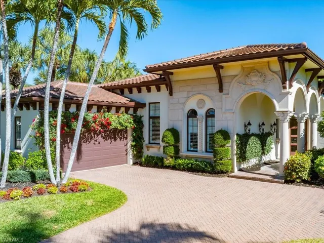 Front of the home and garage.