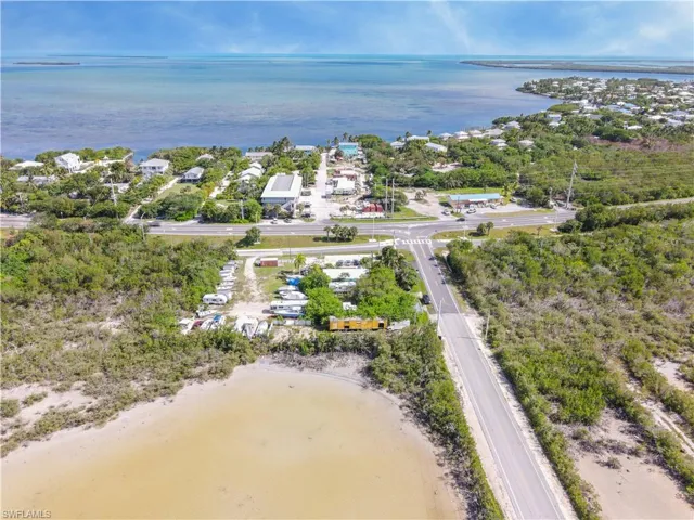 Bird's eye view of a large body of water