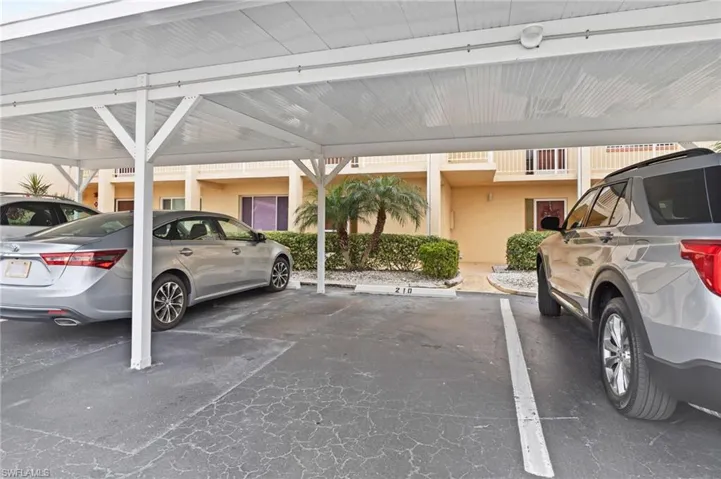 Private carport space.