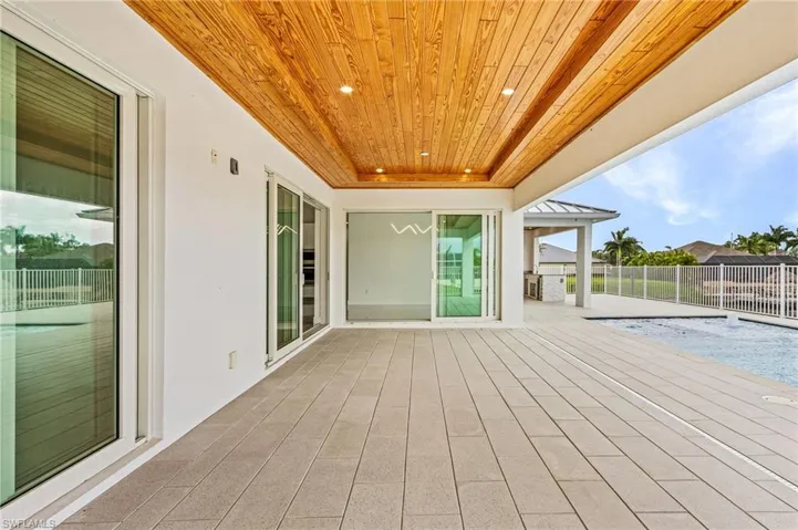 Deck with a patio